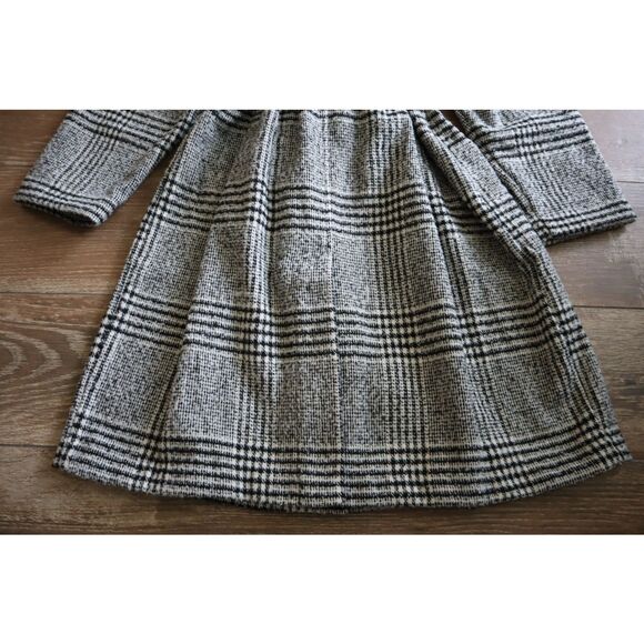 Old Navy 809503-001 Women's Sz XL Black Plaid Belted Overcoat - Picture 10 of 13